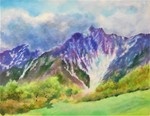 晩春 白馬岳