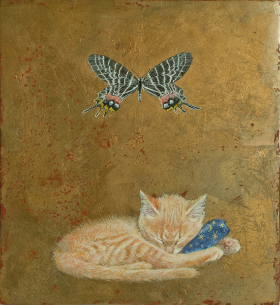 蝶と猫no,11」 by ORITAKA|Artmeter|暮らしを彩るアートが 蝶と猫no,11」 by ORITAKA|Artmeter|暮らしを彩るアートが