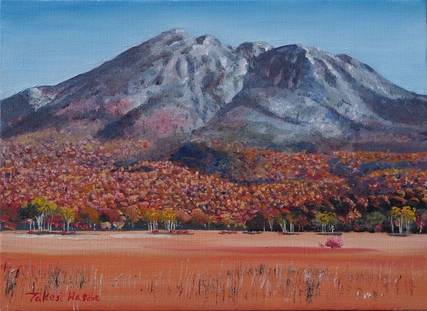 尾瀬ヶ原から見上げる燧」 by おぜまる｜Artmeter｜暮らしを彩るアート