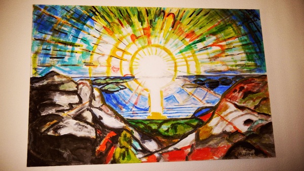 ムンクの太陽」 by ToshiJapon｜Artmeter｜暮らしを彩るアートが