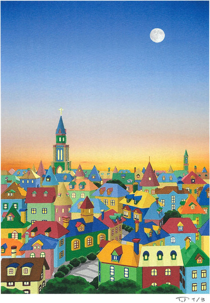D119【街駅】ドリームカラー絵画展 F3号(273ｘ220ｘ4)アクリル画 D119【街駅】ドリームカラー絵画展 F3号(273x220x4)アクリル画