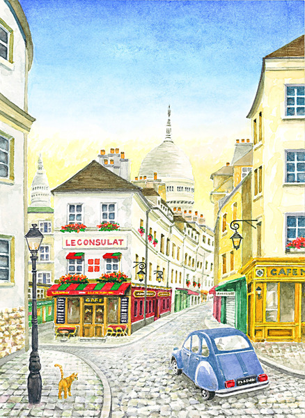 モンマルトルの丘の「ル・コンシュラ」」 by HOZUMI｜Artmeter｜暮らし