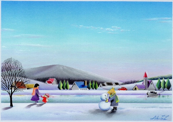 冬の風景」 by アキオ|Artmeter|暮らしを彩るアートが、きっと 冬の風景」 by アキオ|Artmeter|暮らしを彩るアートが、きっと