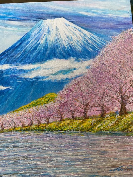 富士と桜」 by NOKKO｜Artmeter｜暮らしを彩るアートが、きっと