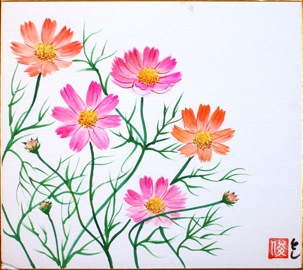 秋桜」 by とし｜Artmeter｜暮らしを彩るアートが、きっと見つかる