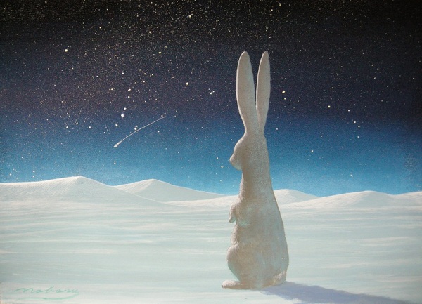 流星と橇ウサギ