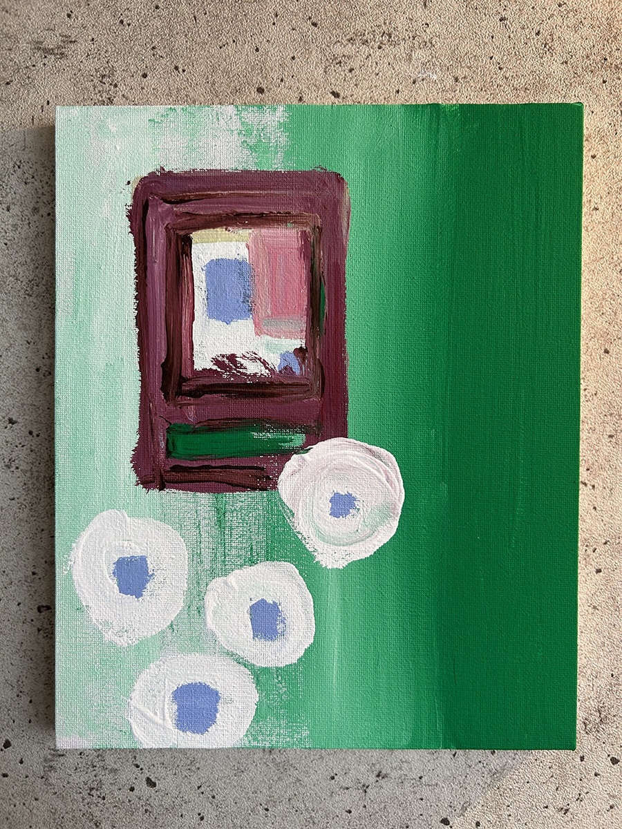 hydrangea and window