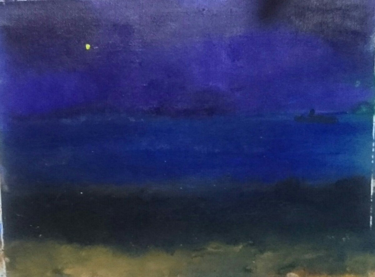 夜の海