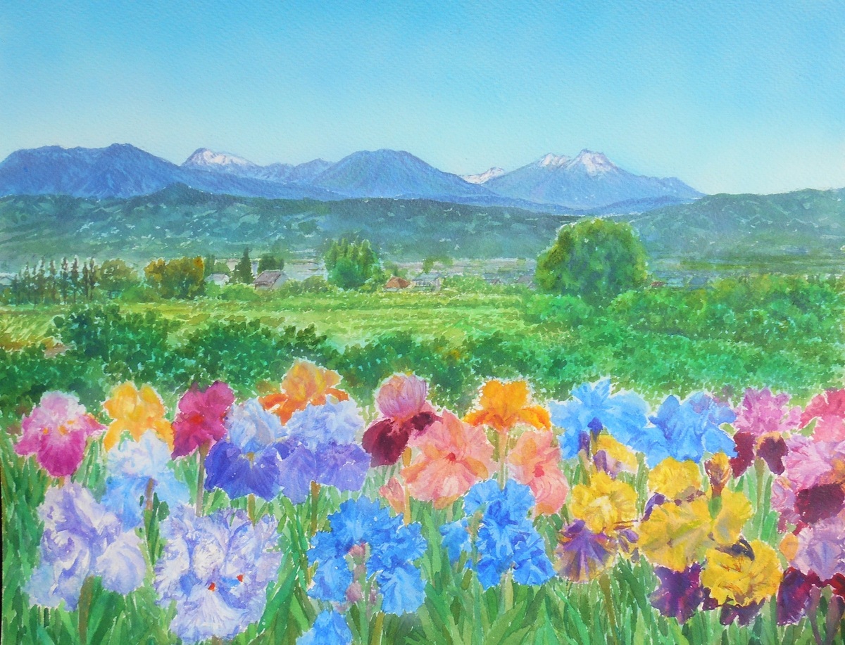 戸隠山の見える里
