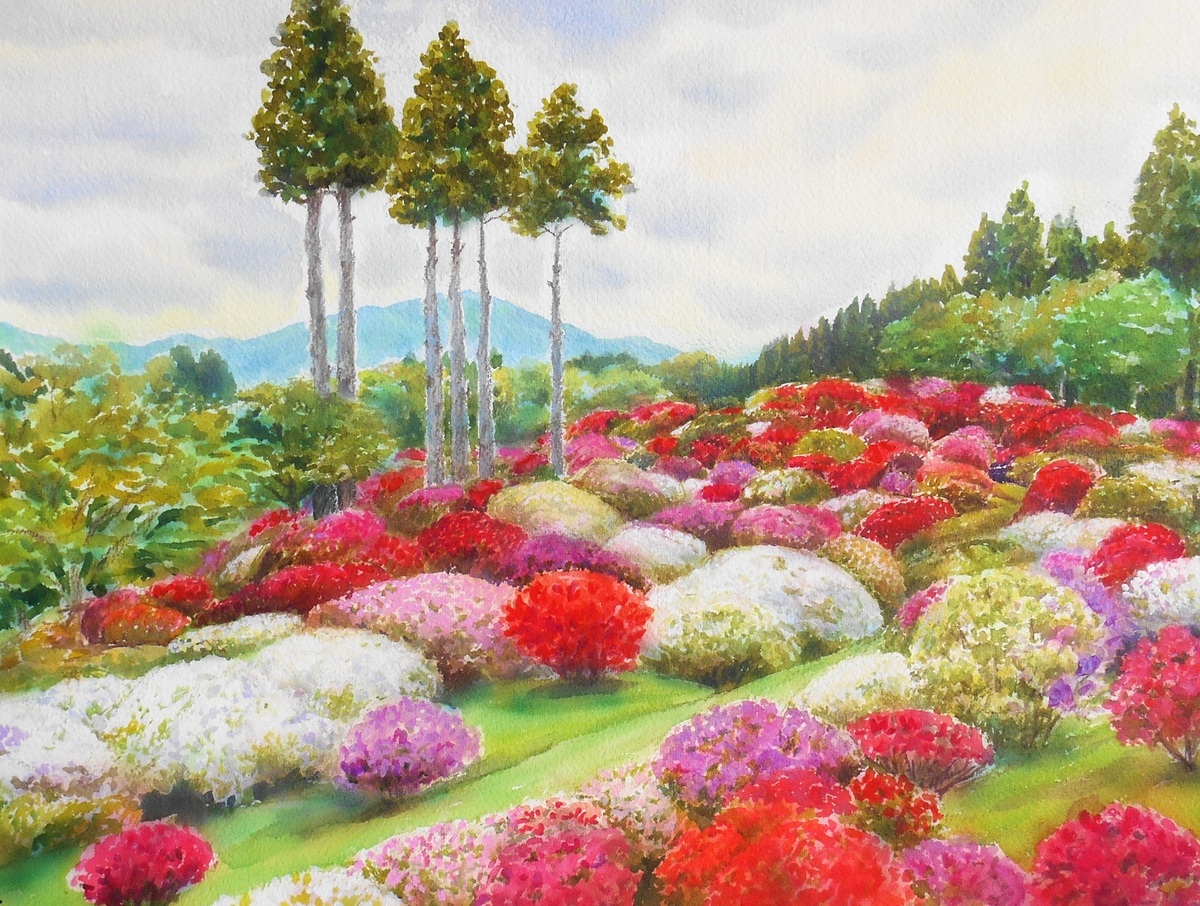 箱根 山のホテルのつつじ