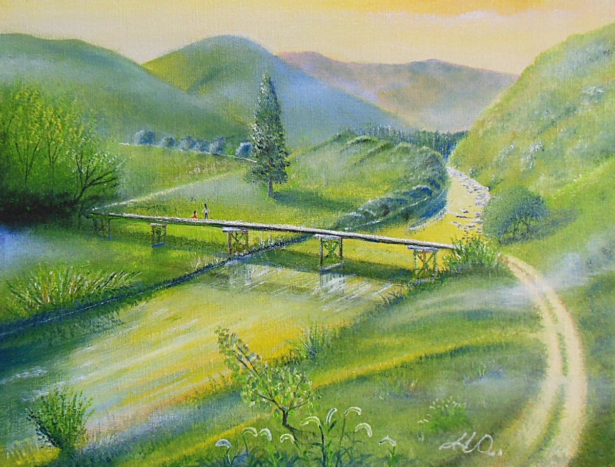 故郷の古橋(夏井川)