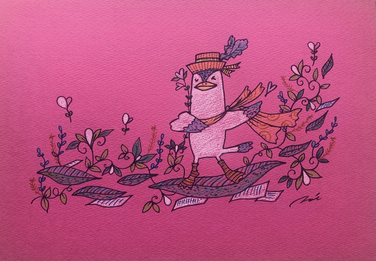 紅色レターバードさん