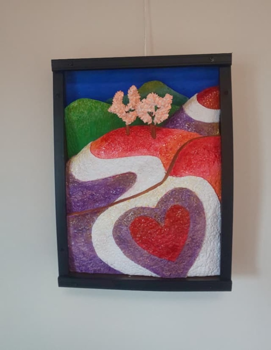 立体絵画「みさと芝桜公園」(3D絵画)
