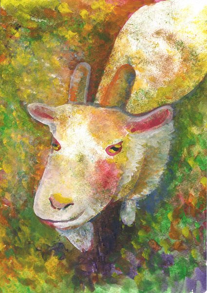 ヤギさん」 by 佐藤玲奈｜Artmeter｜暮らしを彩るアートが