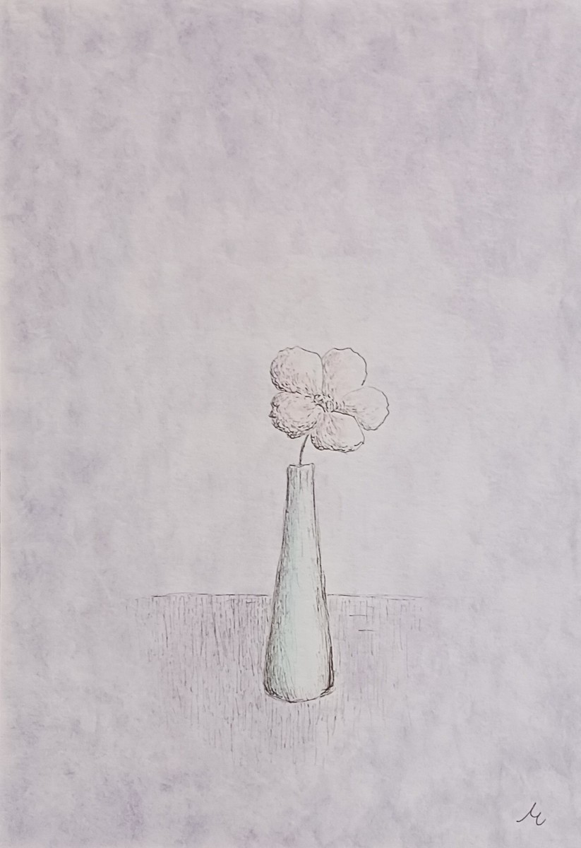 一輪挿しの花