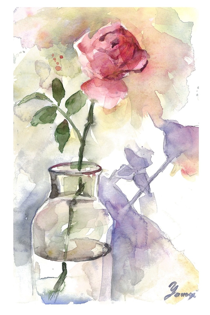 薔薇一輪