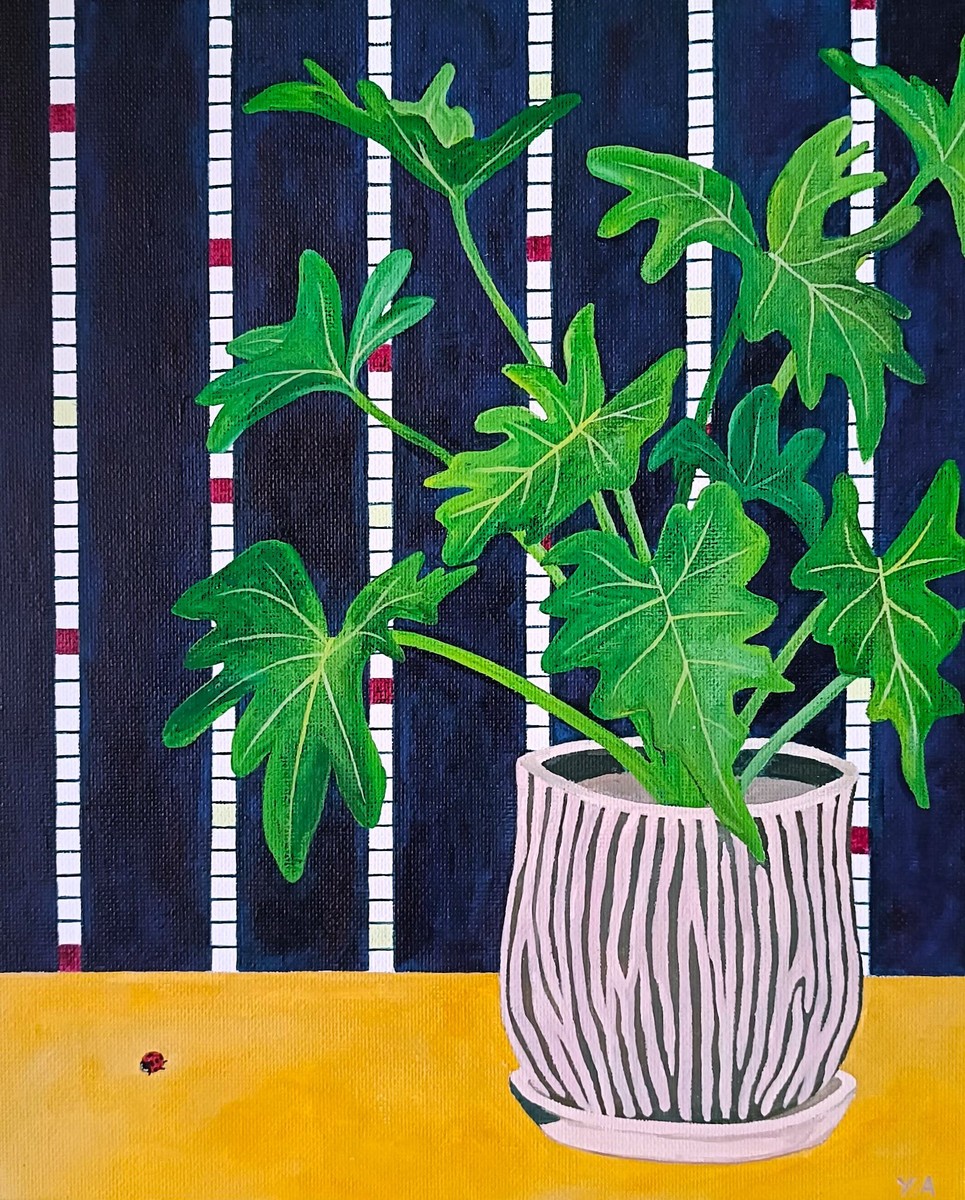 植物とてんとう虫