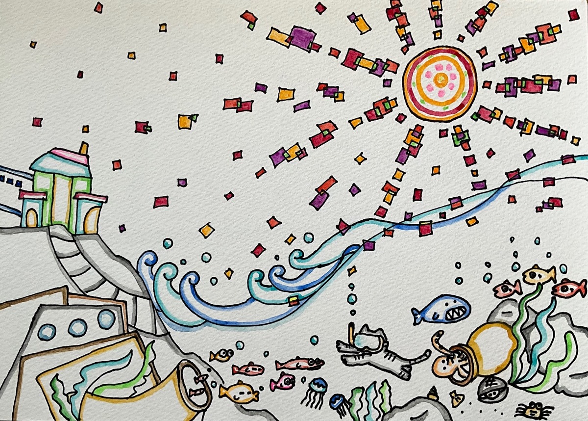 海中遊泳