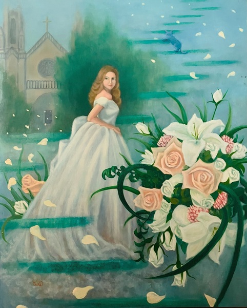 ブーケのドレス