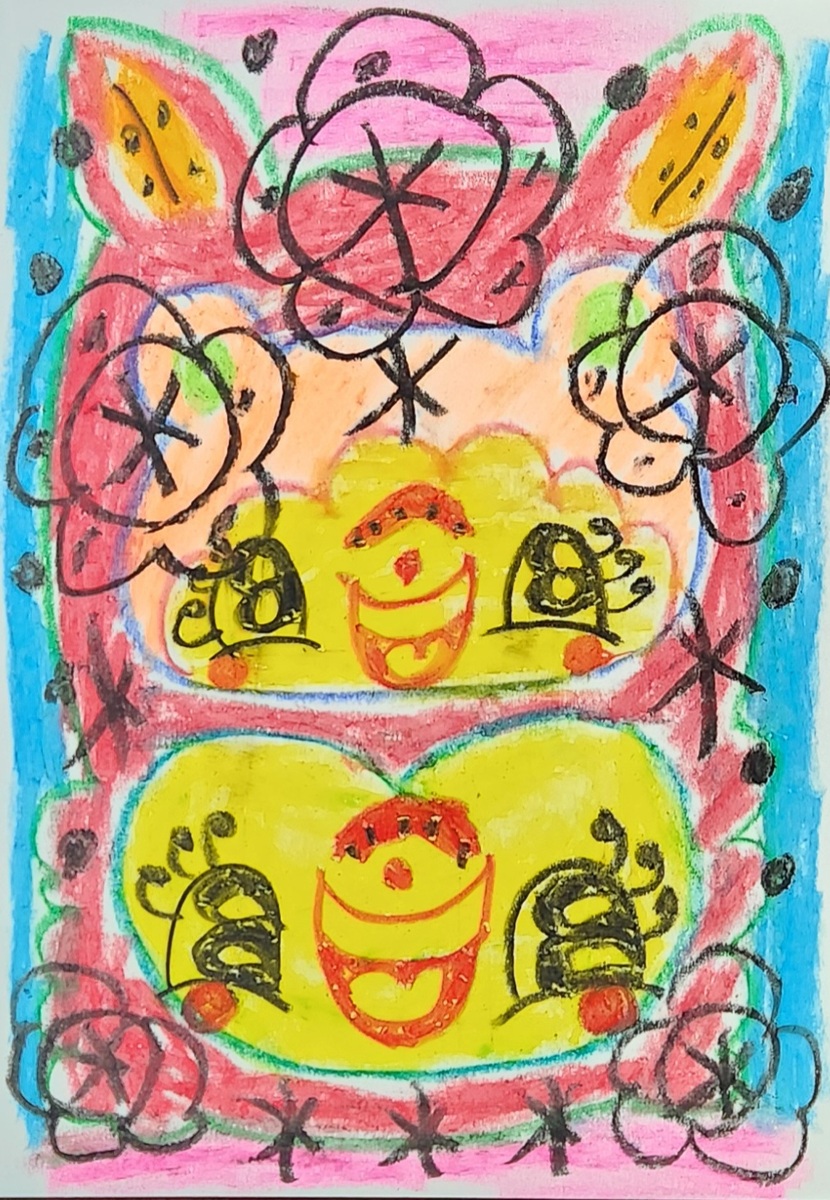 ピンクきつねとくま