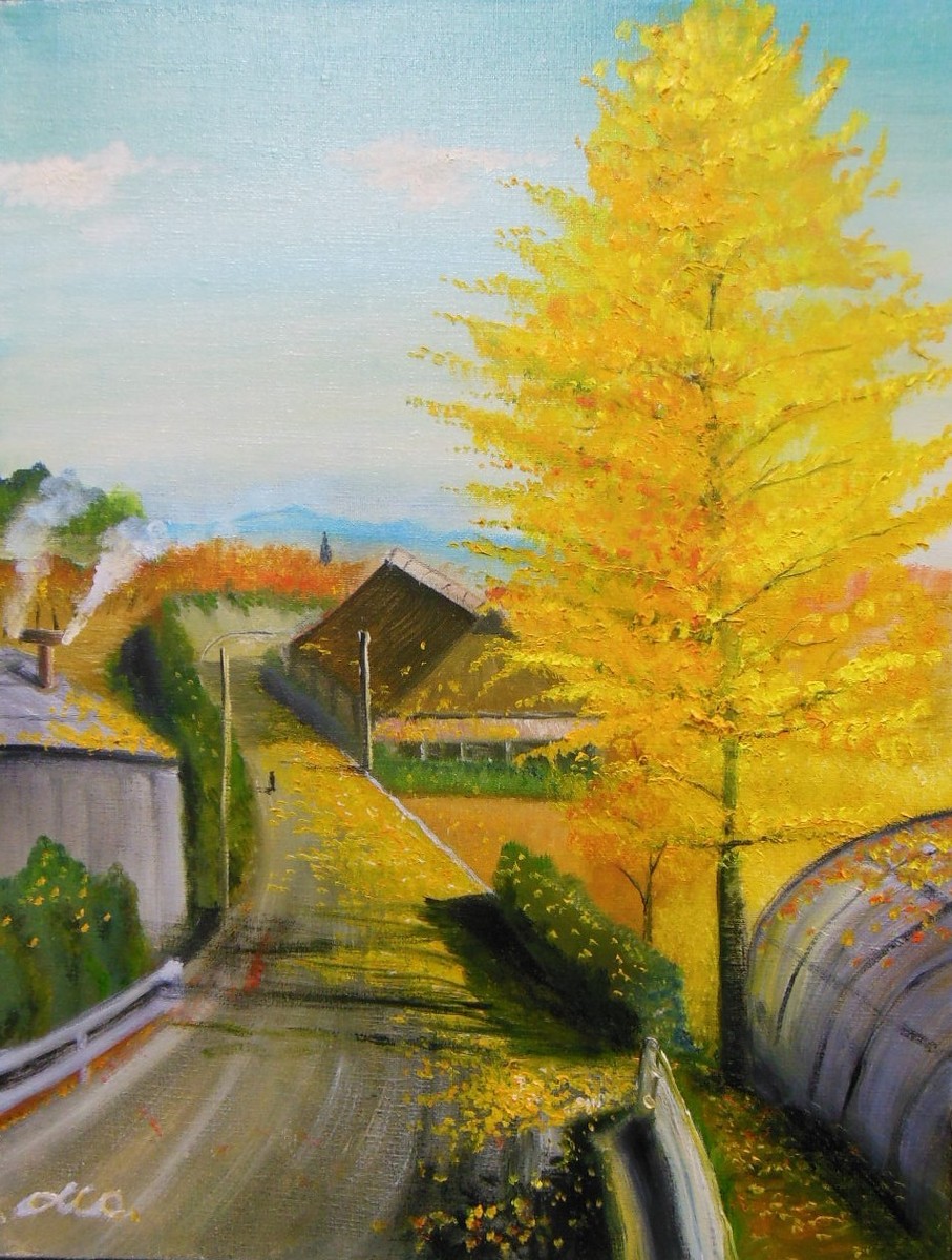 街中の銀杏の木 f-6号