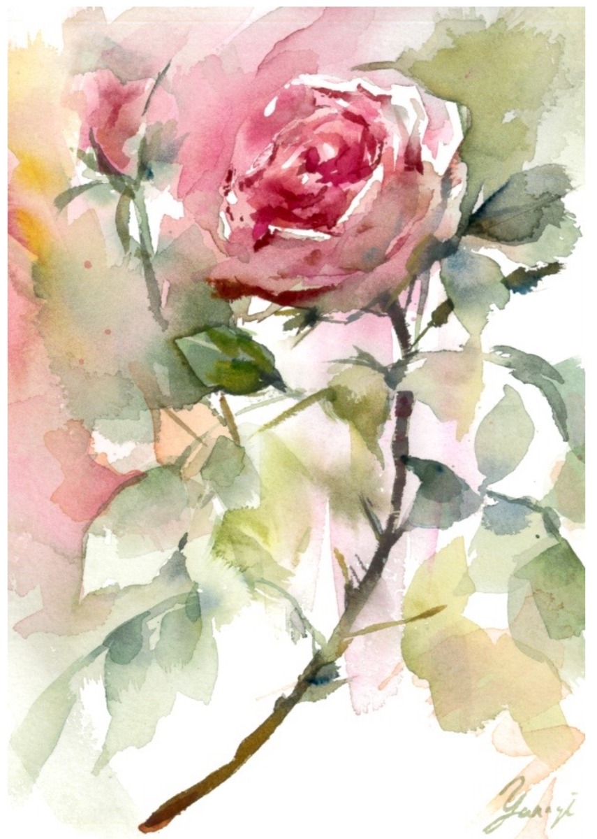 水彩画 原画 輝