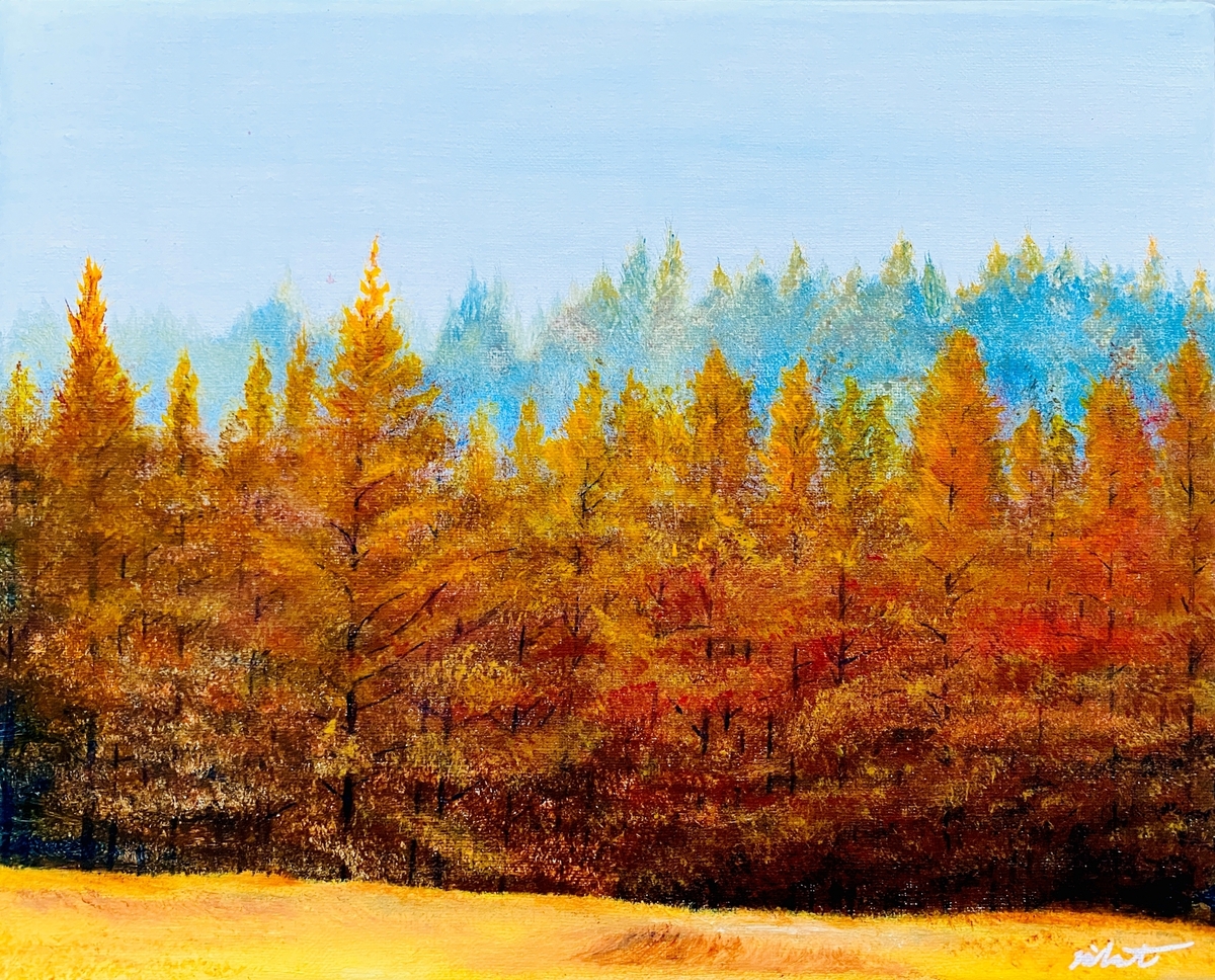 カラマツの衣替え