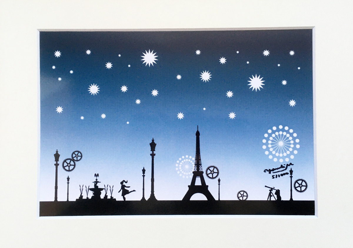 Paris Nightsーデジタル複製画ー(5/1000)