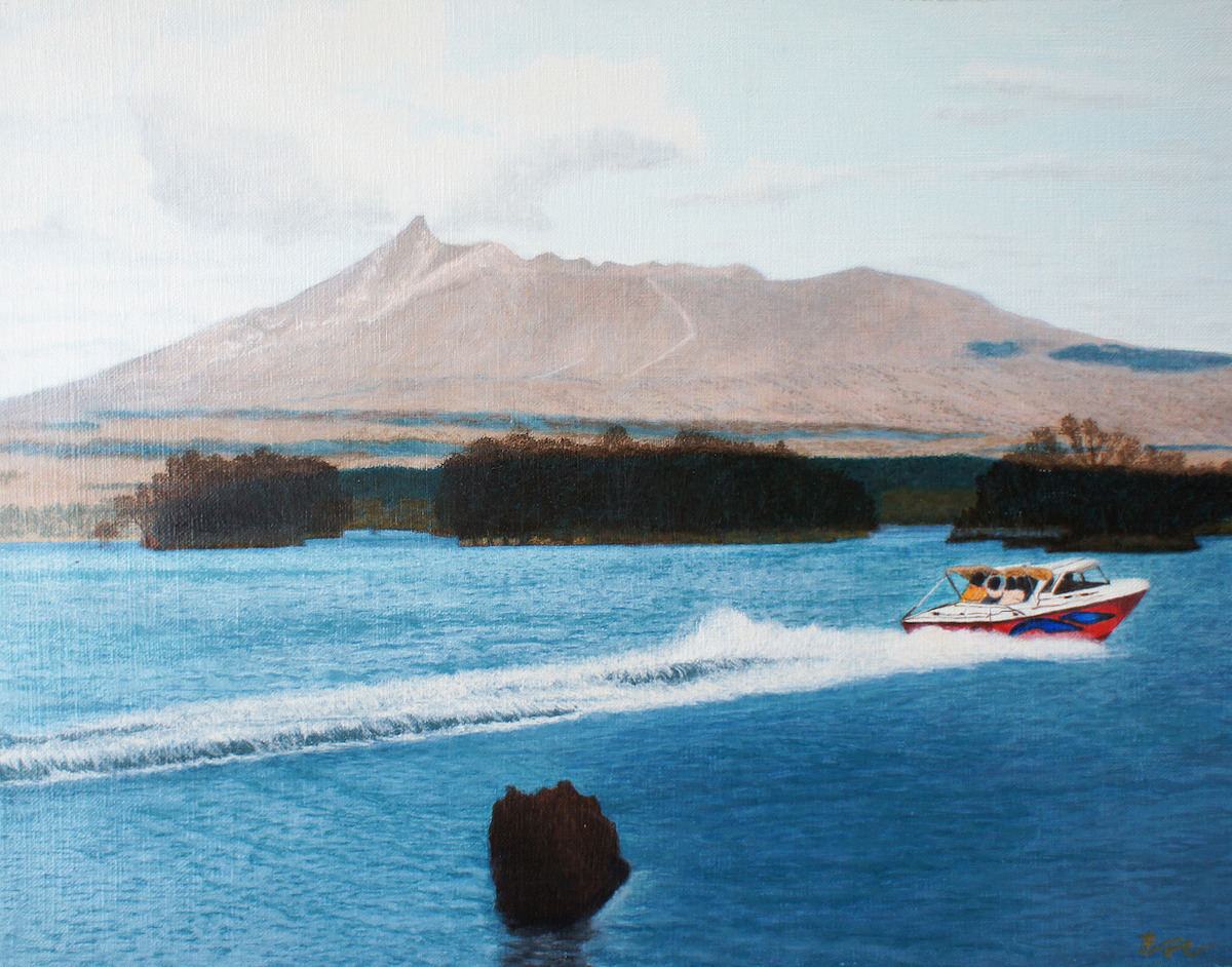 北海道駒ヶ岳大沼公園モーターボート