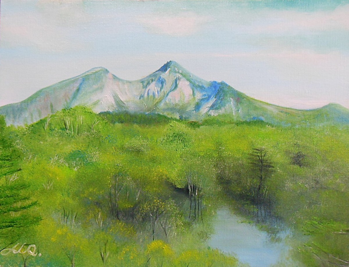 初夏の中瀬沼風景 f-6号