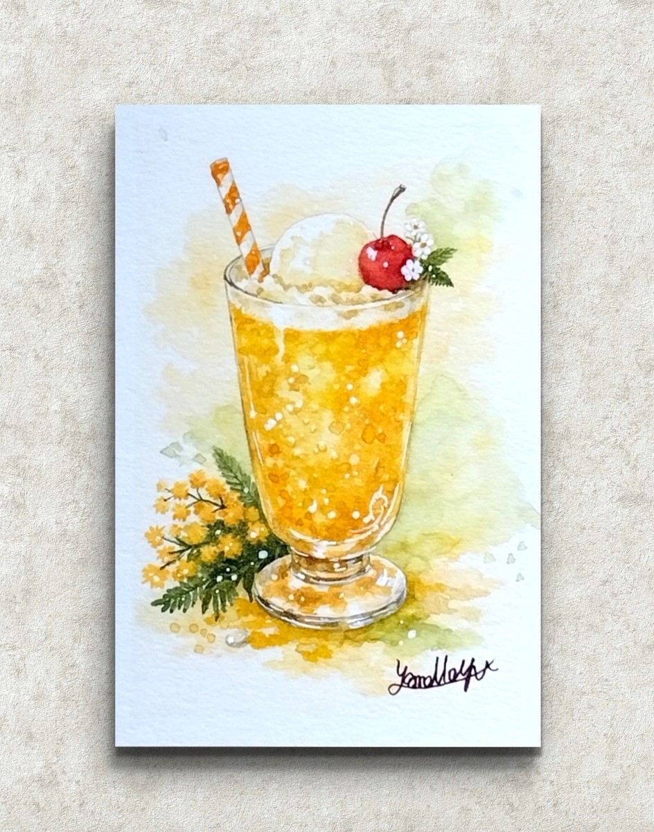 春を掬うグラス