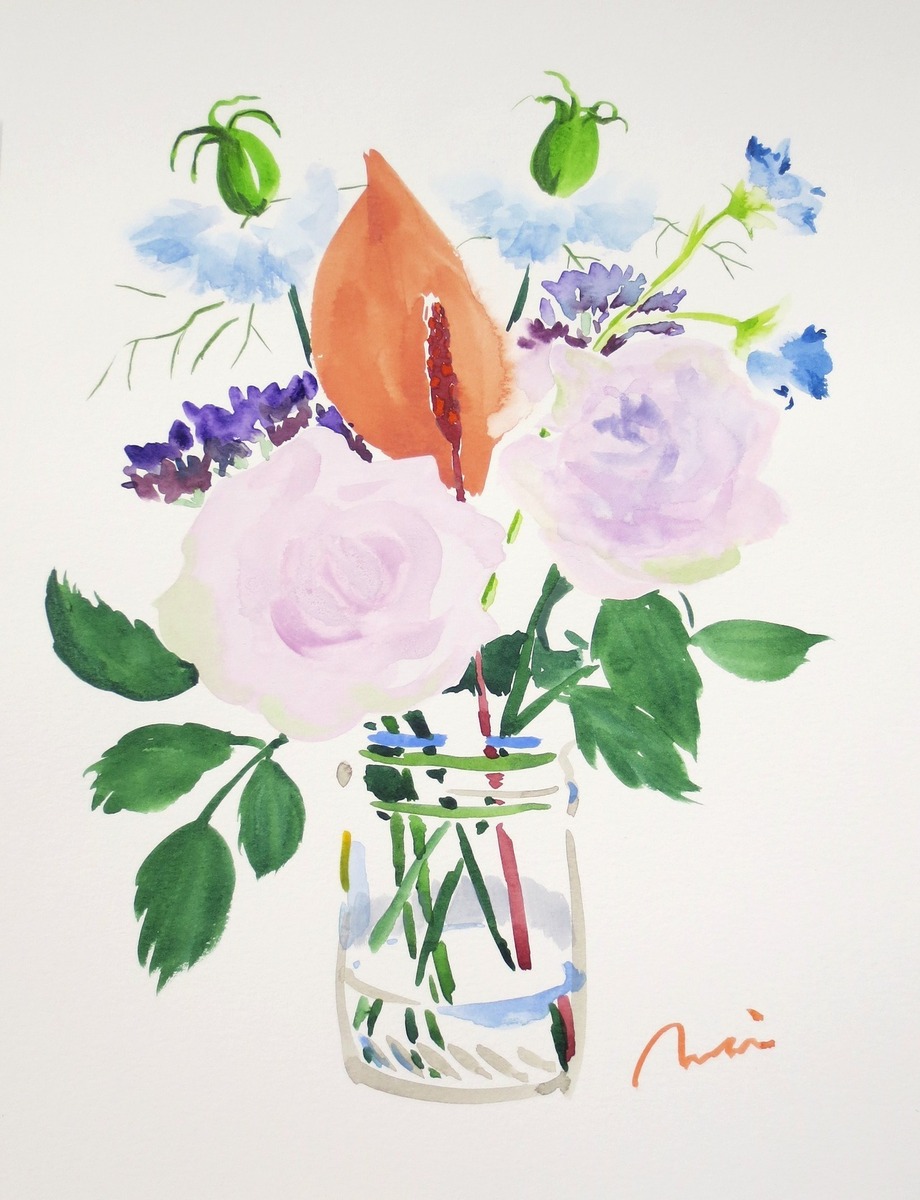 ダスティーローズの花束