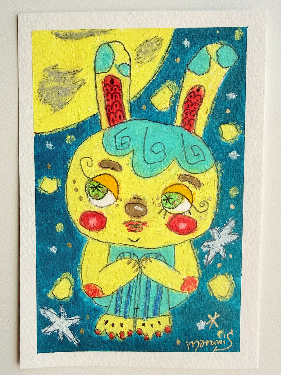 悩み中のうさぎさん