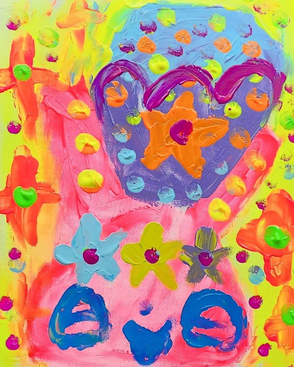 うさぎちゃんとチューリップ