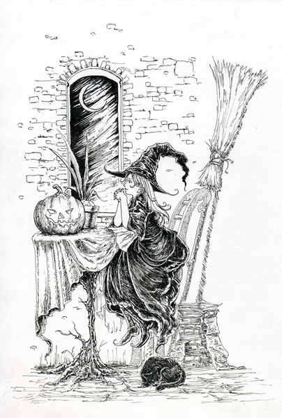 ハロウィンの夜の魔女」 by kavka｜Artmeter｜暮らしを彩る