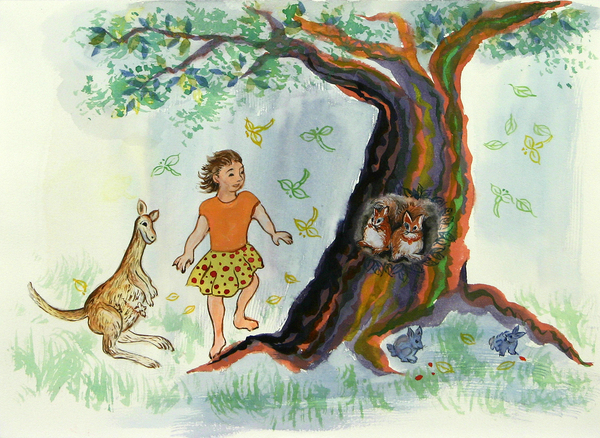 油彩画 人物と動物 Y-8 個展展示作品/24】人物画 女性画 油彩画 油絵 原画 絵画