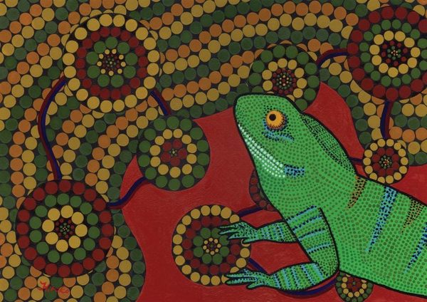 lizard」 by Hiroko｜Artmeter｜暮らしを彩るアートが、きっと