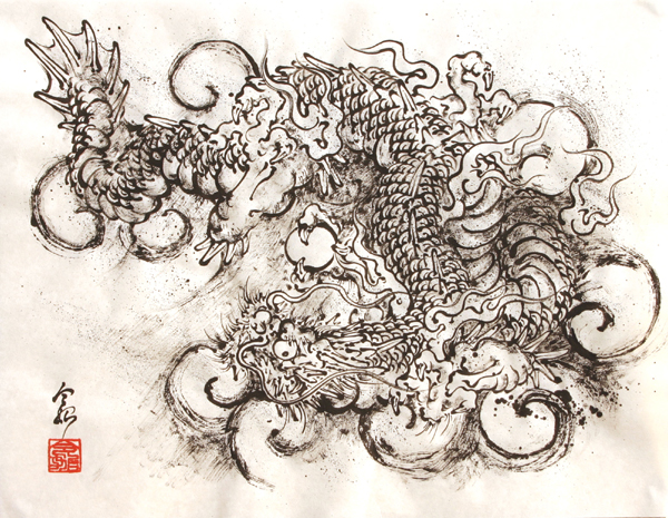 雲龍図(2005/11)」 by 令始(レイシ)｜Artmeter｜暮らしを彩るアートが