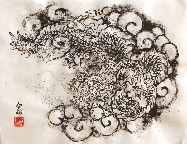 雲龍図(2005/11)」 by 令始(レイシ)｜Artmeter｜暮らしを彩る