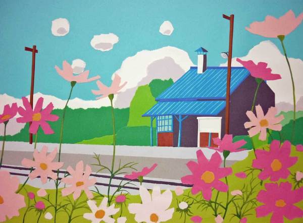 秋桜の咲く頃」 by 伊藤 康幸｜Artmeter｜暮らしを彩るアートが