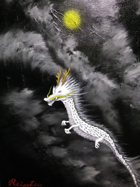 油絵 油彩 油彩画 絵 絵画【白龍】 油絵 油彩 油彩画 絵 絵画【龍巌淵の桜】 - メルカリ
