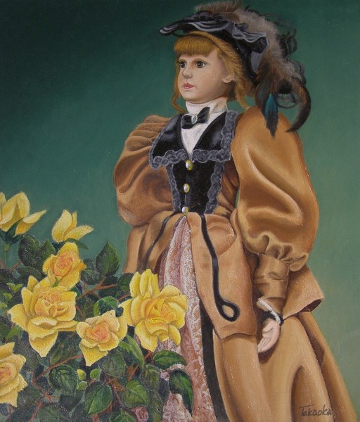 Deborah Bigelesen 薔薇 絵画