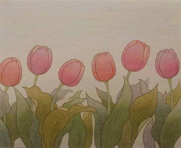 チューリップ」 by Yasuko｜Artmeter｜暮らしを彩るアートが、きっと