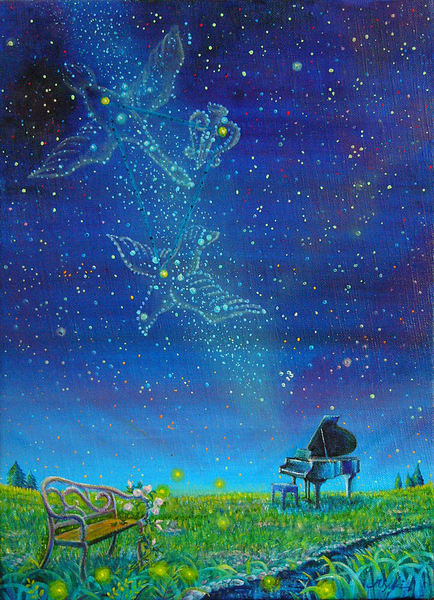 夏の大三角形」 by Miyuki｜Artmeter｜暮らしを彩るアートが、きっと