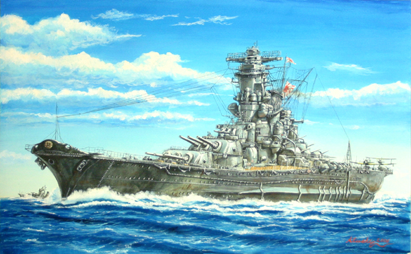 戦艦 大和」 by 鹿村敦｜アート・絵画の販売(通販)サイト Artmeter - 国内最大級のインディーズアート専門マーケットプレイス