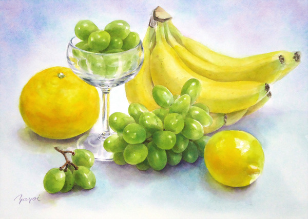 【真作】絵画　素描　黄色い果実　静物画　優しい色彩のインテリアアート　W71 Amazon.co.jp: 絵画 新鮮な黄色いレモン アートパネル ポスター