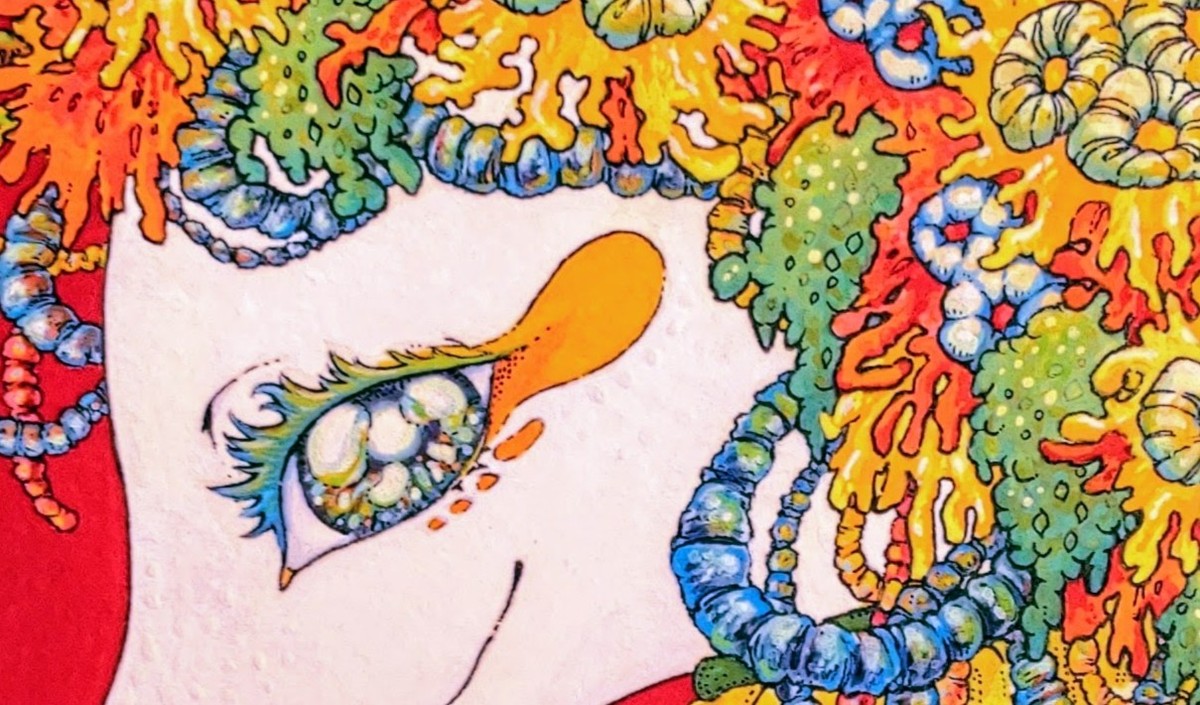 作品の一部、目元をアップにしてます。