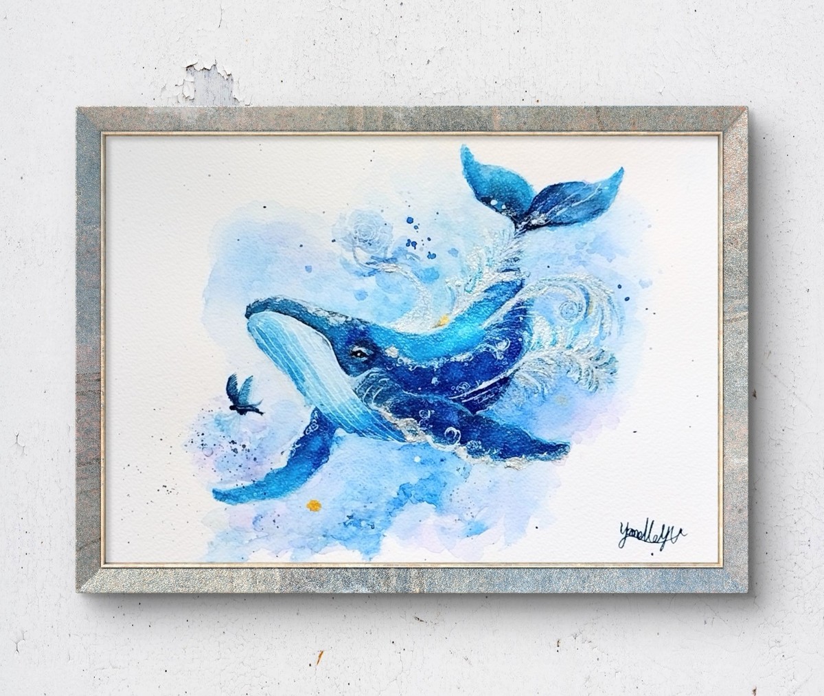 額装のイメージ画像です。
*販売は絵単体になります。