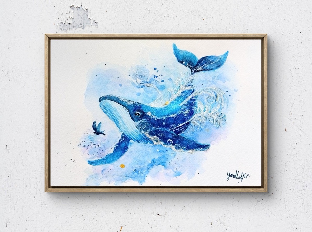 額装のイメージ画像です。
*販売は絵単体になります。
