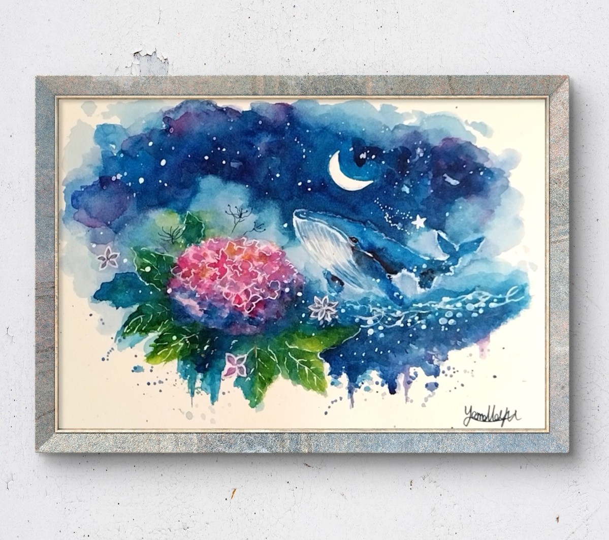 額装のイメージ画像です。
*販売は絵単体です。